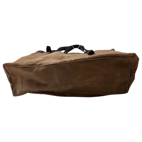 Fossil Authentic Classic Waxed Canvas and Leather Medium Tote Bag - Brown & Tan - Picture 5 of 12